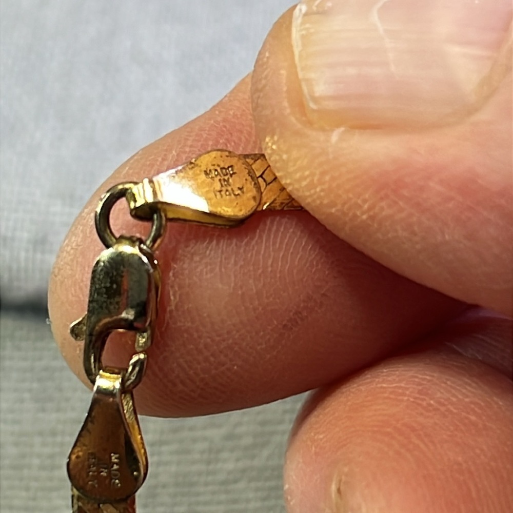 MBC 925 Gold Necklace made in Italy - Picture 3 of 4